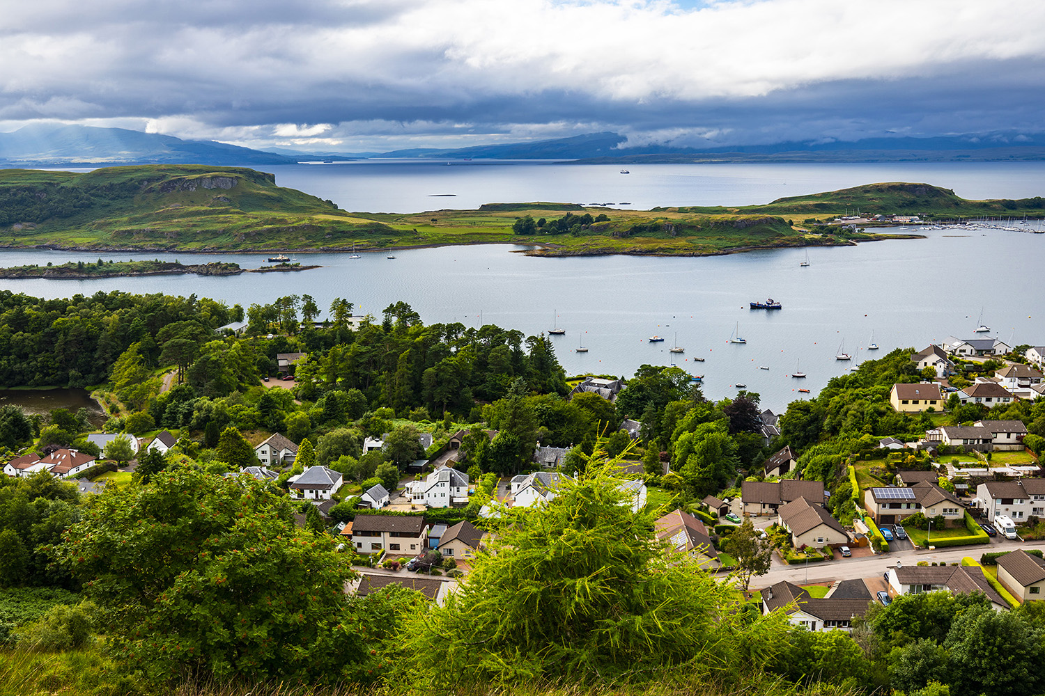 View towards Isle of Kerrera, Oban, Scotland
