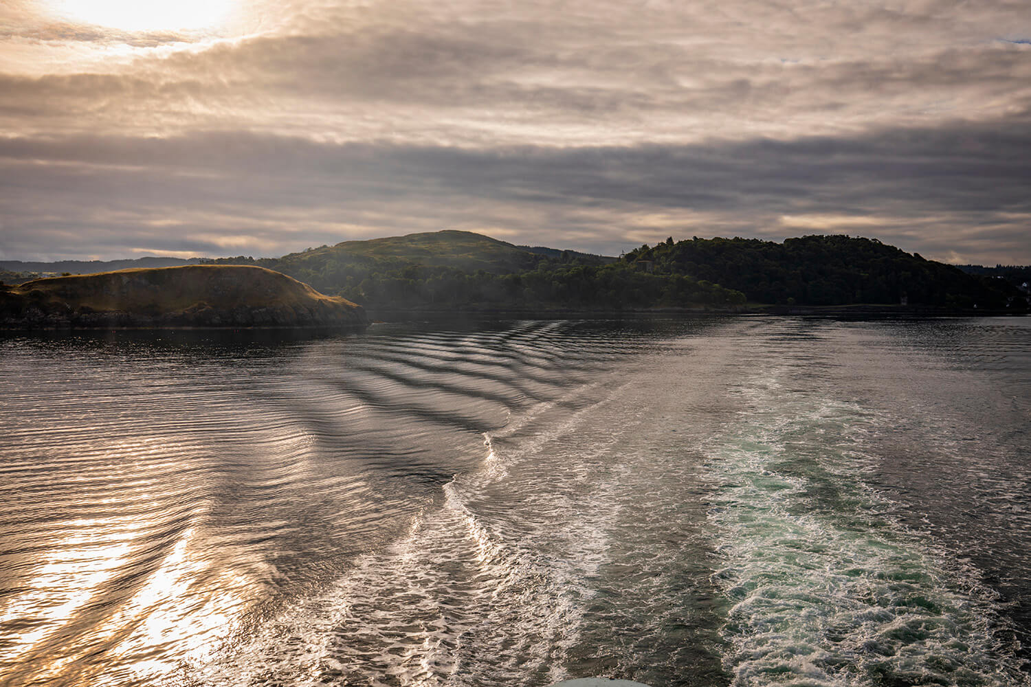 Beautiful scenery from the ferry from Craignure to Oban, Scotland