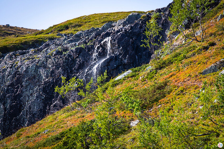 Kitsiputous, Kitsi waterfall, Malla Natural Reserve, Kilpisjärvi, Lapland, Finland