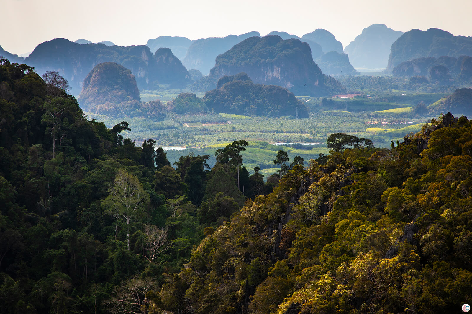 View from the Tiger Cave Mountain Temple, Krabi, Thailand