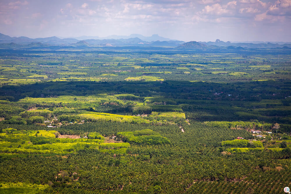 View from Tiger Cave Mountain Temple, Krabi, Thailand