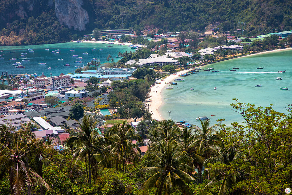 Viewpoint 2 (Top View) on Phi Phi Islands, Best Viewpoints to Hike and Photograph in Krabi, Thailand