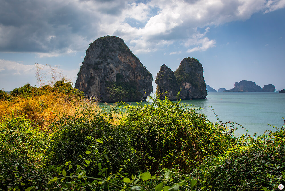 Viewpoint from the Bat Cave, West Phra Nang Beach, Railay Bay, Krabi, Thailand