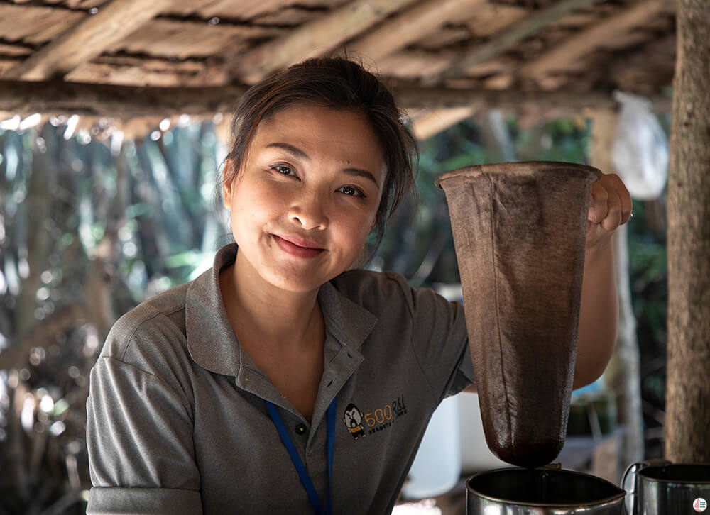 Our guide preparing coffee, Khao Sok National Park, Surat Thani, Thailand