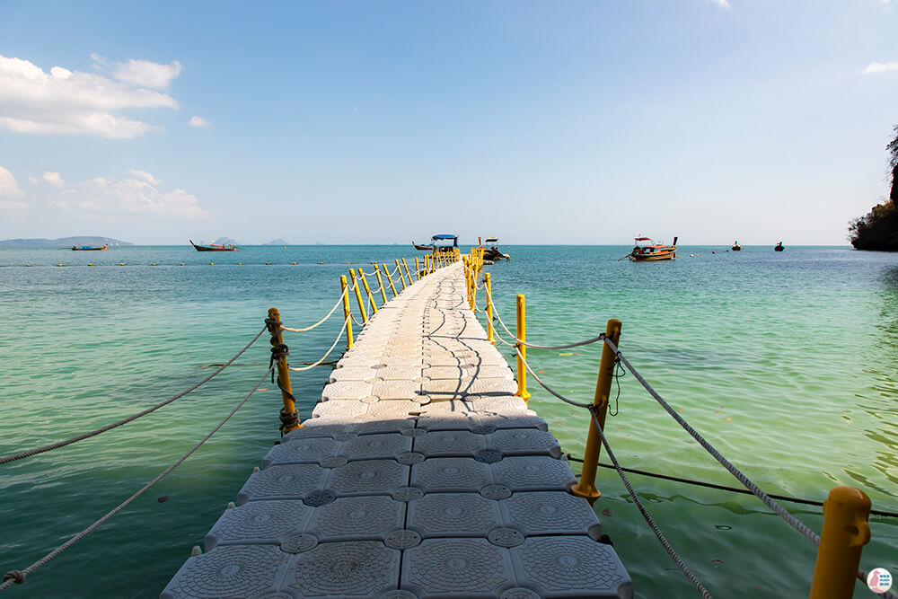 Floating peer at Ko Hong, Krabi Province, Thailand