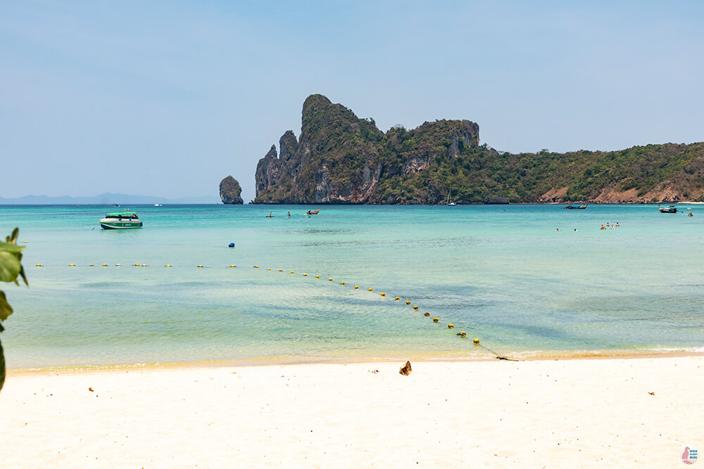 Empty beach on Ko Phi Phi Don during March 2020, Thailand