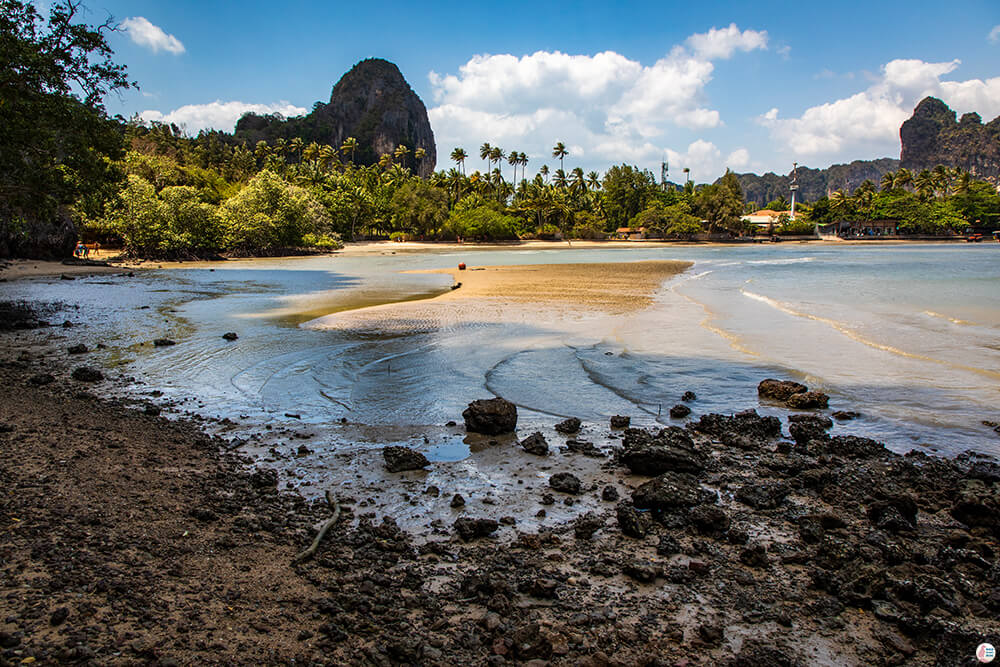 Railay East at low tide, Krabi, Thailand