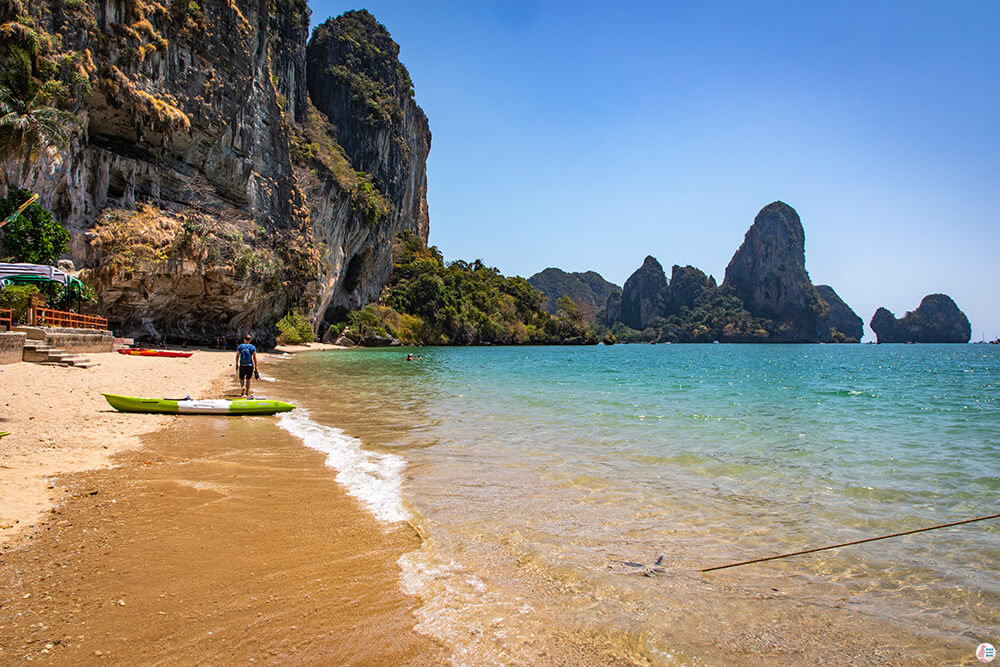 Tonsai Beach at high tide, Krabi, Thailand