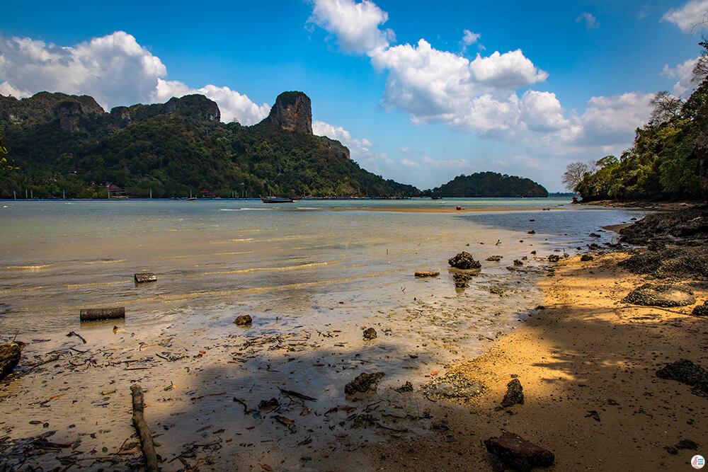 Railay East at low tide, Krabi, Thailand